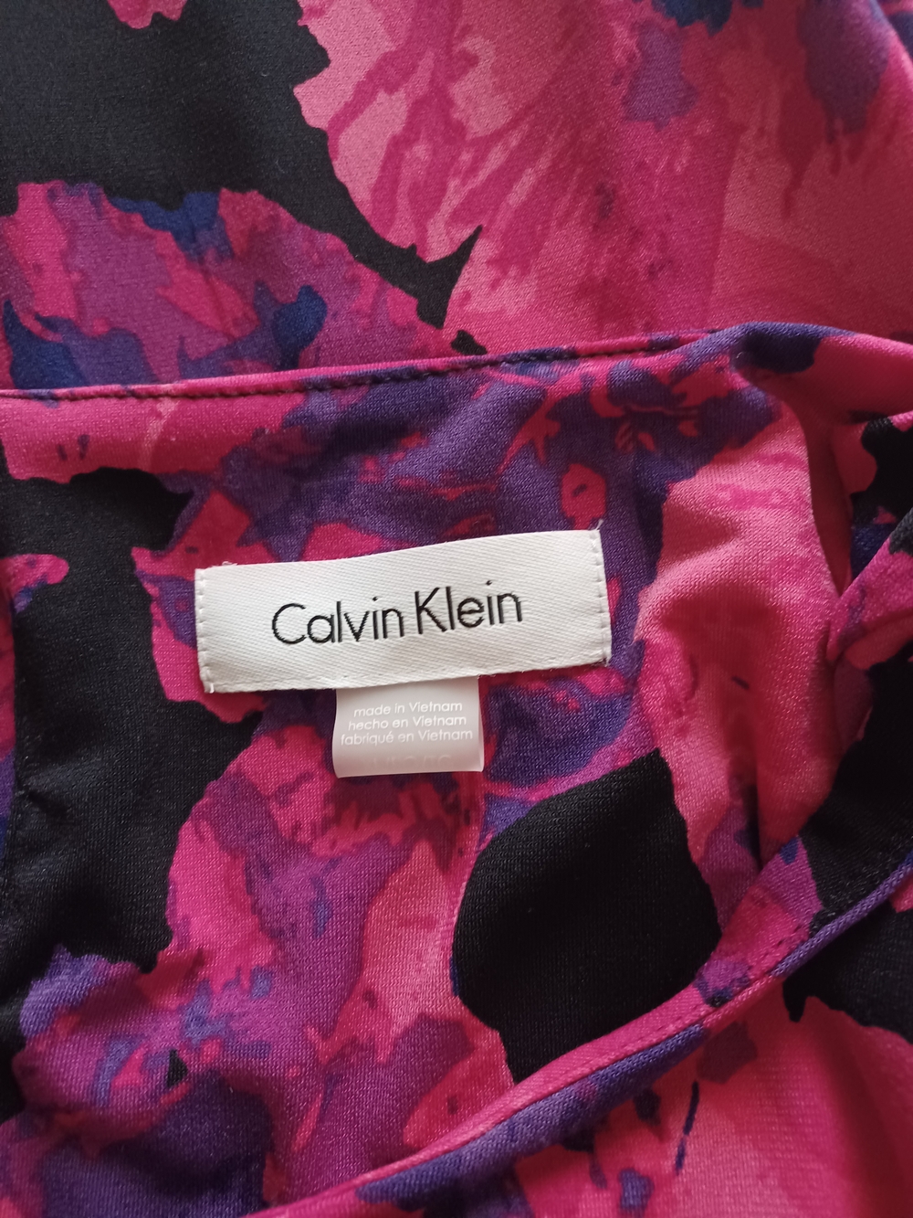 Calvin Klein Pink and Purple Floral Sleeveless Top - Picture 13 of 16